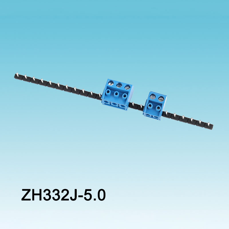 Borne à vis pour circuit imprimé 332J-5.0